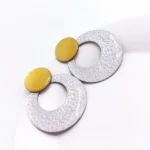 گوشواره حلقه نقره ای